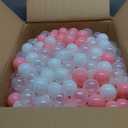 STARBOLO Ball Pit Balls for Toddlers Pack of 100 200 500 - BPA&Phthalate Free Non-Toxic Crush Proof Soft Plastic Balls for 1-5Years Old Toddlers Girl Kids Birthday Pool Playpen Tent Party
