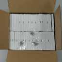 50 Pack BESTTEN 1 Gang Screwless Wall Plate, USWP4 Glossy Off White, Decorator Outlet Cover, Light Switch Face Plate, Decorative Receptacle Wallplate, H4.69 x W2.91