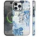 Compatible for iPhone 13 Pro Max Case with Magsafe Beach Ocean Summer Blue Collage Cute Aethetic Seashells Vintage Rugge 2in1 Layer Shockproof Antiscratch Phone Case for iPhone 13 Pro Max Women Men