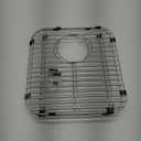 Bottom of Sink Protector Rack, Stainless Steel 13.2"x11.6" Sink Grid Dish Drying Rack Grate with Rear Drain Hole 2 Packs