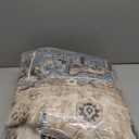 Washable Rug 6x9 Area Rugs: Boho Vintage Distressed Oriental Medallion Neutral Thin Large Rug Carpet for Living Room Bedroom Dining Room Home Office Decor - Camel