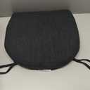 MineCozy Chair Cushions for Dining Chairs 6 Pack Indoor Seat Cushions with Ties and Washable Cover Non Slip Seat Pad for Kitchen Dining Room 16"X16"X2",Black