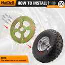 60T Rear Chain Sprocket # 40 41 420 for Coleman CT100U CC100X Mega Moto MMB80 105 Baja Doodle Bug DB30 Motovox MBX10 Mini Bike