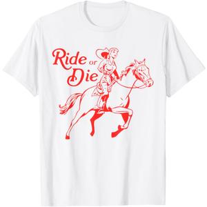 Cowgirl Ride or Die T-Shirt, M