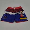 Disney UPF 50+ Swim Trunks Infant to Big Kid Sizes (12 Months - 14-16) (4T, Red / Blue, Mickey Mouse)