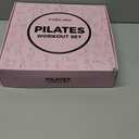 Pilates Ring Set for Women, Home Workout Pilates Equipment with Resistance Bands, 14'' Magic Circle, Mini Ball, Pilates Starter Kit for Strength, Toning and Flexibility (Large-Level3, Pink)
