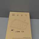 TopMade Wireless Charger Desk Nightstand Organizer, Leather Pen Holder Office Supplies Desk Accessories Fast Charging Station, Remote Control Holder, for iphone Charger Stand Gifts for Men (Black)