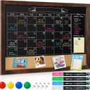 GOTIDEAL Chalkboard Calendar 36" x 24" Chalk Board Calendar for Wall