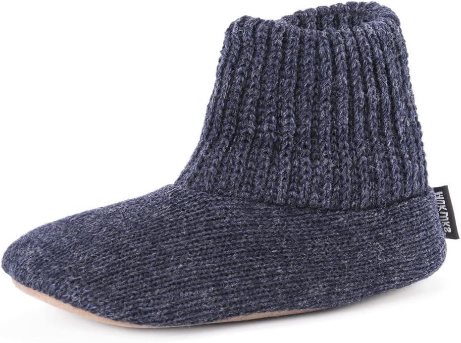 MUK LUKS Men's Men's Morty Ragg Wool Slippers, Large