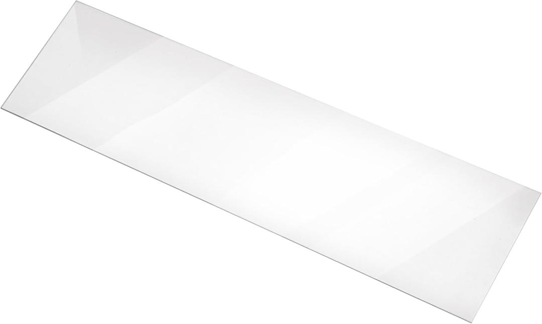 SSWBasics Tempered Glass Shelf - 12"W x 24"L x 3/16" - Set of 2