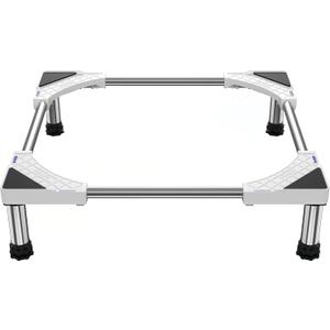 SEISSO Mini Fridge Stand Adjust Height 7"-8.2"-Large Adjustable Washing Machine Stand with 4 Adjutable Feet, Load Capacity 770LB. Refrigerator Stand, Washer and Dryer Pedestals Stand for Home Appliance Width 23"-32"
