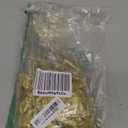 FEQO 36 Pcs Gold Eucalyptus Stems Artificial Leaves Faux Eucalyptus Stems Branches 15 inch for Wedding Bouquet Home Decor