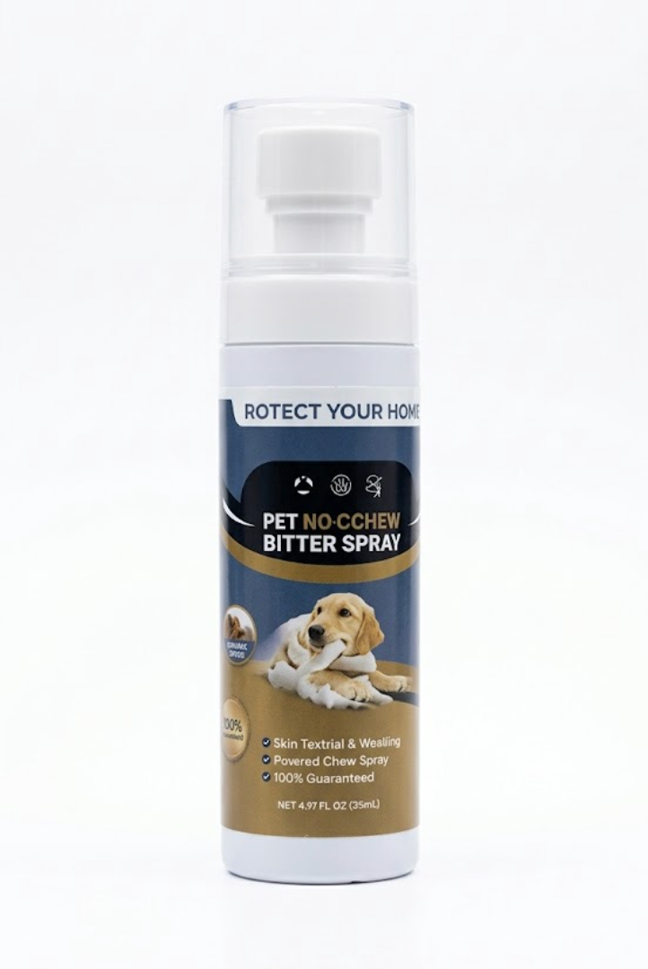 QHZ Dog Bitter Apple Spray  AntiLicking & Chewing Training Aid, Natural & Safe Bitter Agent, Protects Furniture & Wounds, Safe & NonToxic Bittering Agent