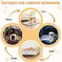 001SDog Bed Washable Mat High Resilience Foam Kennel Mat with Anti-Slip Bottom Soft Flannel Crate Pad for Small Medium, 29" x 21" Dog Cat Sleeping Floor Pad