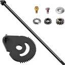 738-0919 617-04094 Steering Shaft w/ Bushing Kit Compatible with MTD Troy-Bilt Craftsman Lawn Mower 247288841 247288810 24728905 w/Steering Gear Bushing, Steering Rod Cap & Screw, Steering Shaft
