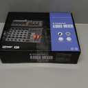 6 Channel Professional Audio Mixer Console Sound Board with 99 DSP 7-band EQ Independent 48V Phantom Power,USB Audio Interface for Studio Stage Party Home Recording