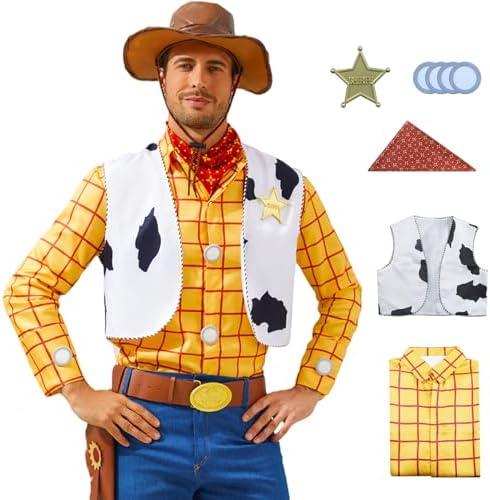 Woody Shirt Men's Plaid Button Down Long Sleeve Work Casual Shirt, Size Large