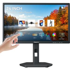 24 Inch USB-C Touchscreen Monitor Height/Pivot/Swivel/Tilt Adjustable VA