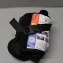 Upgraded Travel Pillow, U-Shaped Airplane Head Strap for All Heights, 360 Support, 3D Sleep Mask, 100% Light Blocking, Long Flights Essentials Headrest, Stop Bobblehead, Black