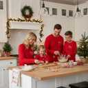 Radmire Matching Christmas Pajamas for Family Couples, XMAS Holiday PJs Sleepwear Set Long Sleeves and Pants