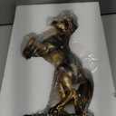 Lependor 12 inch Standing Horse Resin Statue for Home Decor Animal Ornament Sculpture Art Figurine Decorative - Bronze