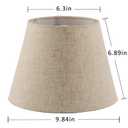 Pre-Assembled Set of 2 Linen Spider Replacement Lampshades for Table Lamps