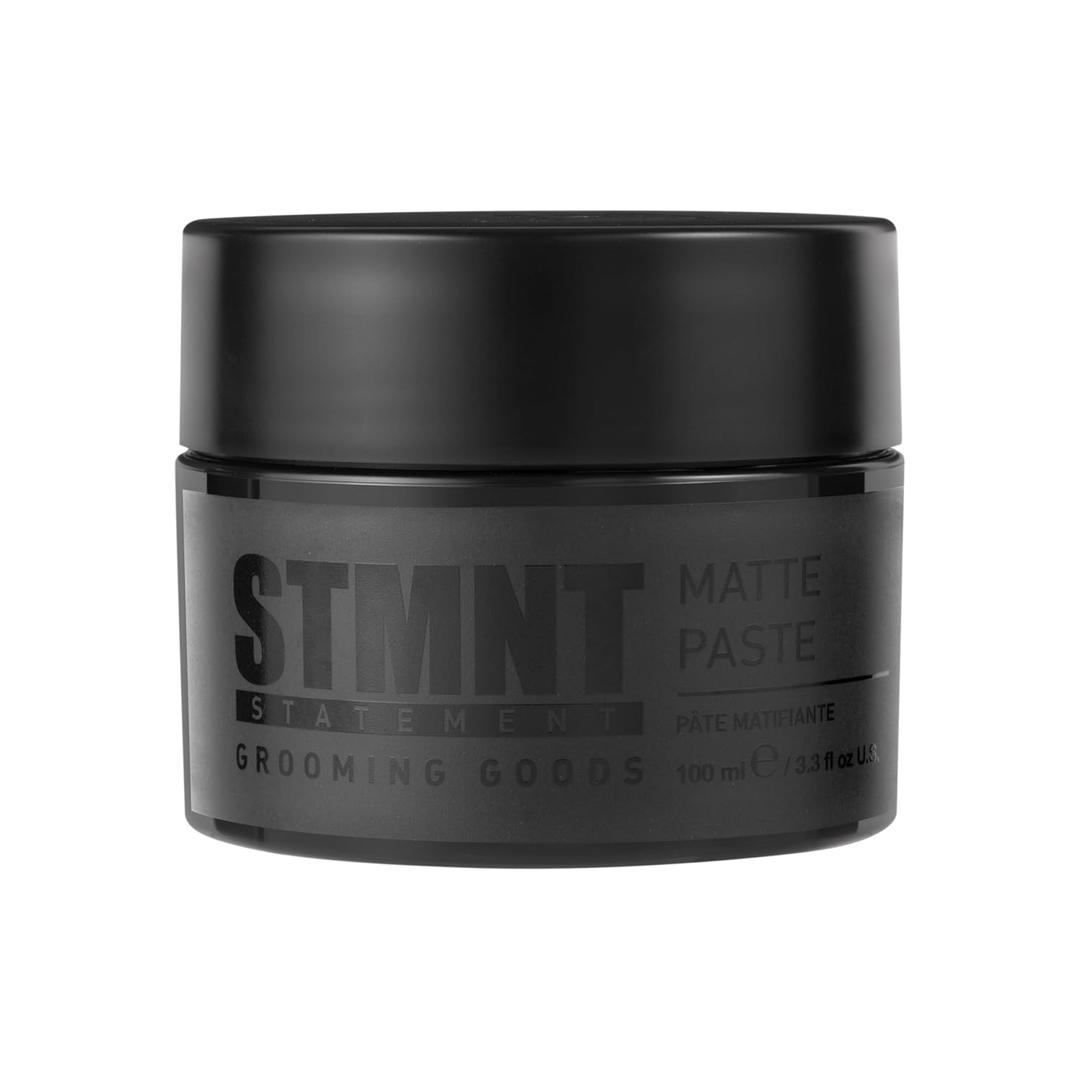STMNT Grooming Goods Matte Paste 3.38 oz | All Day Strong Hold & High Volume | Hair Clay Paste For Men | NonGreasy Formula | Texture Paste for Hair | Ideal for Dry & Damp Hair | Mens Hair Styling