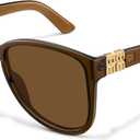 Trendy Oversized Sunglasses for Women Retro Big Chunky Square Butterfly Sun Glasses Shades UV Protection