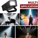 ENUOLI Mini LED Strobe Light White Color with 24 Super Bright LED Variable Speed Control for Christmas Clubs Stage Light Effect DJ Disco Bars Parties Halloween (White Color)