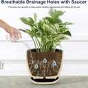 Sureasy Ceramic Plant Pots 3.6 inch , Set of 3, Black