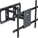 TV Wall Mount for 32"-100" up to 220 lbs, USX MOUNT Full Motion TV Mount with Swivel Tilt Dual Articulating Arms, Pre-Assembled Universal Wall Bracket, Max VESA 800x600mm, 12-24 Wood Studs