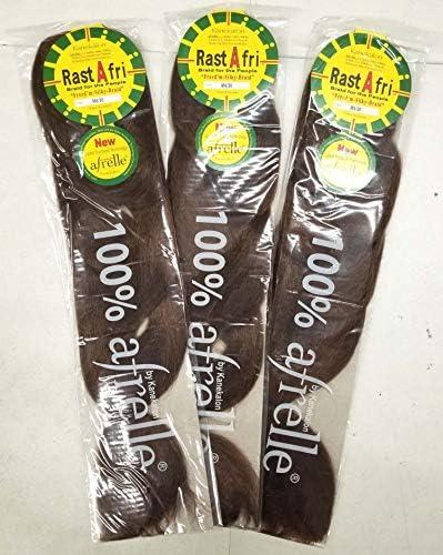 Rasta Fri Braids (Pack of 3) #4/30, Medium Brown mixed with Auburn