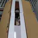 ROVOGO Shower Panel Tower with Rainfall Waterfall Shower Head, 5 Body Jets and 3-Function Handheld, High Pressure Rain Massage System, Wall-Mount Shower Column, 304 Stainless Steel Brushed