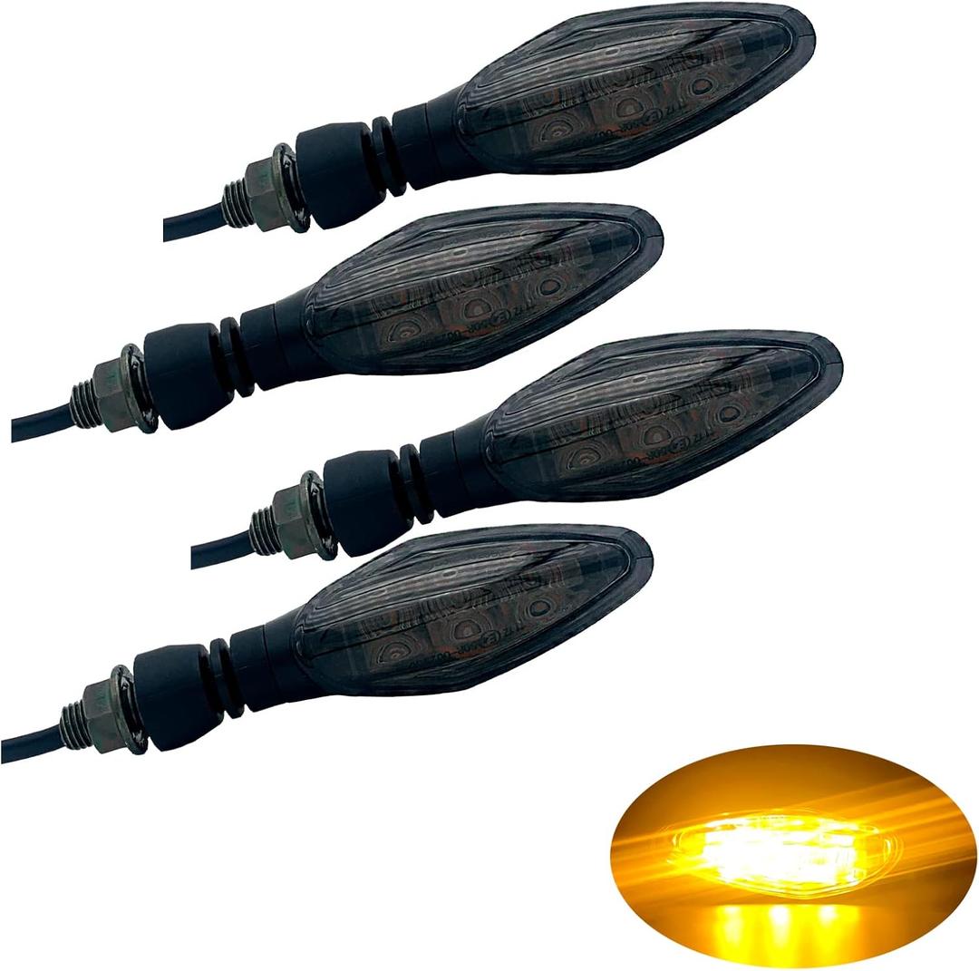 LED Turn Signal Lights Motorcycle Accessories E-MARK Motorbike High brightness DC12V