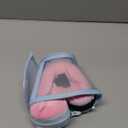 Sponge Core Dog Cone, Inflatable Dog Cone Collar Alternative, Dogs Donut Collar After Surgery, Soft Cone for Large Medium Small Dogs to Stop Licking, No Inflation Required, Clear View(Size 2, Pink) (Size 2(Neck: 8.7"- 10.7"))