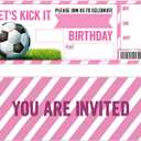 Football Birthday Party Invitations Soccer Theme Birthday Invitations for Boys Girls Kids Bday Party Supplies for Sports Party 20 Fill-In Invitation Cards with 20 Envelopes-C01