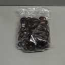 WILLBOND 130 Pieces Macrame Wooden Beads 10mm Hole Loose Beads with Hole for Macrame Making Kits Supplies Jewelry Bracelet Making Hair DIY Craft Handmade Decor(Brown, Classic)