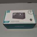 15W Fast Wireless Charger with Bluetooth Speaker and Alarm Clock Radio,4 in1 Wireless Charging Station for iPhone,Android Phones with FM Radio for Bedroom (7inch, Gray)