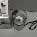 BLACK+DECKER One Touch Coffee Grinder, 2/3 Cup Coffee Bean Capacity, Spice Grinder, One Touch Push-Button Control -150 Watts -Stainless Steel Blades
