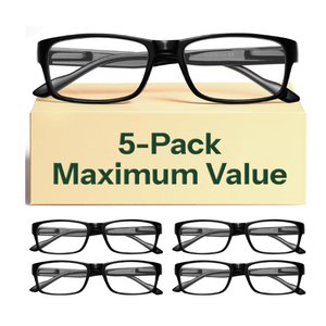 Gaoye 4.0 Professional Reading Glasses for All Day - Computer Readers with Blue Light Protection - Value Pack 