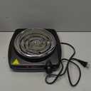 Single Burner Hot Plate Electric, 1000 Watts Electric Burner with 5.5" Coiled Element, Adjustable Temperature, for Dorm, Office, Home, Camp, Compatible for All Cookwares