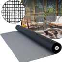 DOCA 60 in x 50 ft Window Screen Mesh - Window Screen Replacement, Fiberglass Mesh Roll for Window, Patio Screen, Porch Screen, or Door - Charcoal