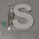 Light Up Letters Marquee Letter - Music Sync RGB Color Changing LED Lights Letter Logo Game Lights for Girls Women Party Birthday Christmas Valentine's Day Wall Desktop Decoration (MRGB-S)