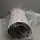 Silver Foil Stamped Marble Kitchen Mats for Floor 2PCS Cushioned Anti Fatigue Non Slip Waterproof Comfort Leather Kitchen Rugs 2/5 Inch PVC Kitchen Mats for Sink, Laundry, 17.3"x28"+17.3"x47",White