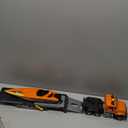 SpringFlower 3 4 5 6 Boy Toys, Extra Large Truck Toy with Sounds & Lights, 21" Semi Truck Toy Flatbed Transport Boat Vehicle2 in 1 Kids Boy Toddlers Age 3 4 5 6 7 Birthday Gifts