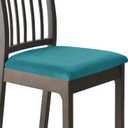 Deisy Dee Velvet Seat Covers for Dining Room Chairs, Chair Covers for Dining Room Set (4, Turquoise)