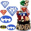 4pcs set Super Hero Batman Superman cartoon Cookie impression Cutter pastry stamp biscuit mold Sugarcraft Cake Decoration