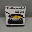 Elite Gourmet ESB100B Countertop Single Coiled Burner Electric Hot Plate, Temperature Control, Indicator Light, Easy to Clean, Black