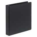 Samsill 1.5 Inch Document Storage Binder,100% Recycled Chipboard, Round Ring, Black