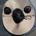 Qianly Outdoor Wide Brim Sun Hat Bucket Beach Cap Fishing Cap with Built-in Fan Cooling Cap Hat